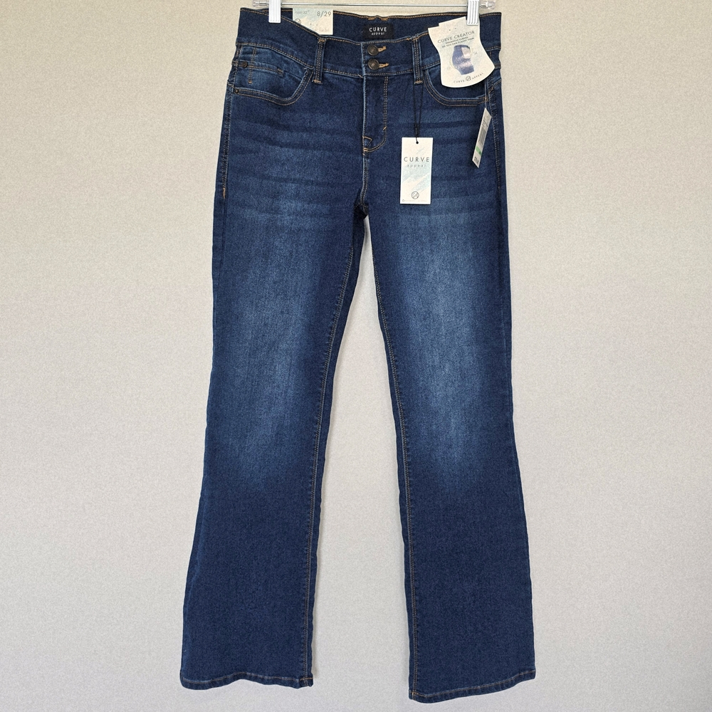 CURVE Blue Flare & Wide Leg Jeans